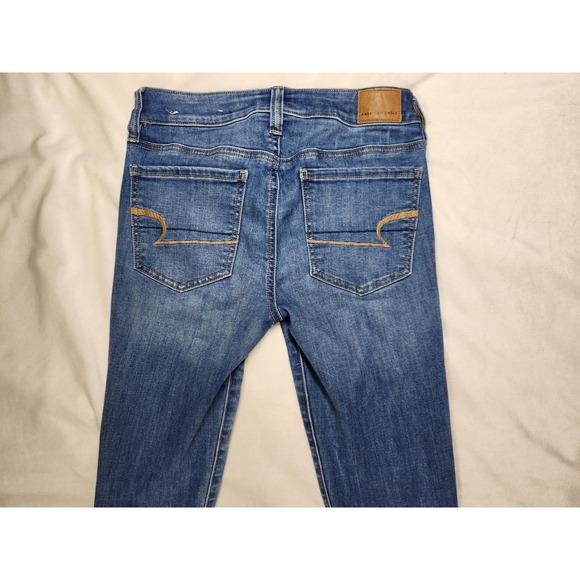 Sz 2 American Eagle Jeans Medium Wash Jegging Womens Size Two Regular - Picture 8 of 11